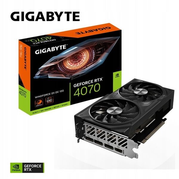 Karta graficzna GIGABYTE GeForce RTX 4070 WINDFORCE 2X OC zdjęcie 2
