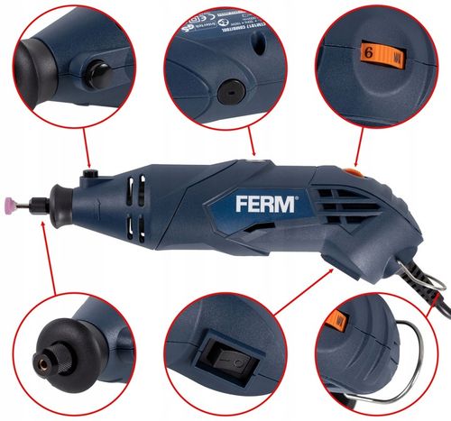 MINI SZLIFIERKA MULTISZLIFIERKA + AKCESORIA FERM na Arena.pl