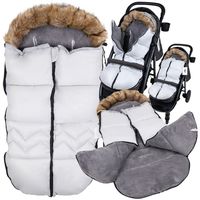 Śpiwór dla dziecka sanki do wózka gondoli zimowy ciepły 5w1 gruby śpiworek