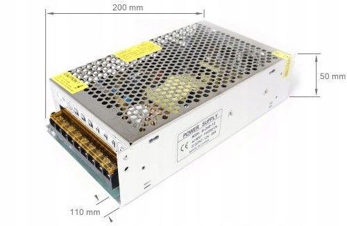 ZASILACZ 12V 250W 20A IP20 DO TAŚM LED, CCTV na Arena.pl