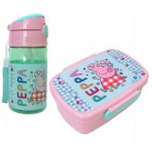 BIDON Z RURKĄ + ŚNIADANIÓWKA ŚWINKA PEPPA, PEPPA PIG, ASTRA