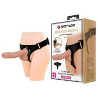 Pretty Love - Harness Briefs Jerry Universal Strap-On Harness 7,6'' Dildo