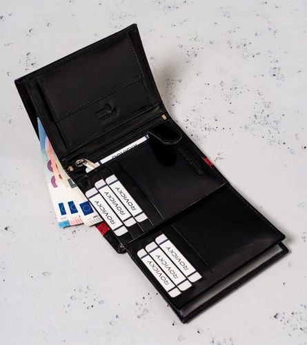 skórzany, duży portfel męski w orientacji pionowej — peterson na Arena.pl