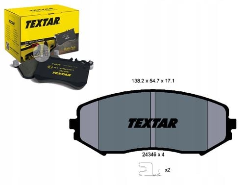 TEXTAR KLOCKI HAMULCOWE SUZUKI GRAND VITARA II na Arena.pl