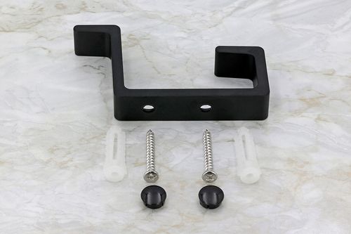 4x HACZYK NA UBRANIA CZARNY WIESZAK MEBLOWY WIESZAK ŚCIENNY NA UBRANIA na Arena.pl