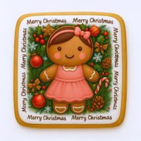 CIASTKO LUKROWANE MAMIK FAMILY KRUSZYNKA ROZ.M KWADR RĘCZNIE ROBIONE