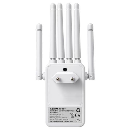 Qoltec Repeater WiFi 6 AX1200 6 anten na Arena.pl