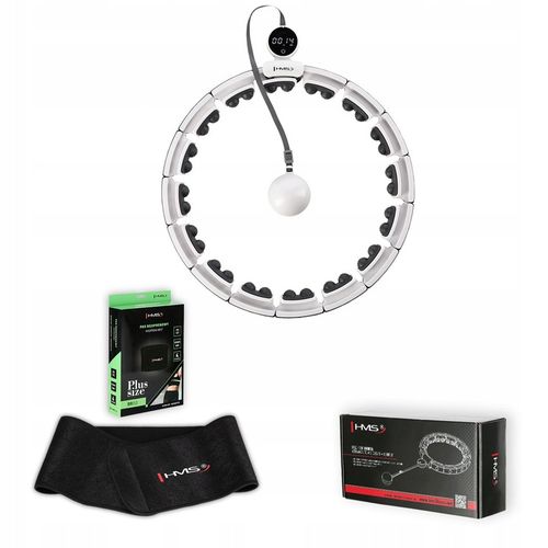 HHM16 HULA HOP WHITE Z MAGNESAMI I OBCIĄŻNIKIEM + LICZNIK HMS na Arena.pl
