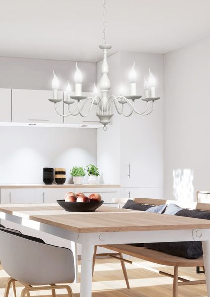 Bellagio zwis 8x40W E14 kremowy zdjęcie 2