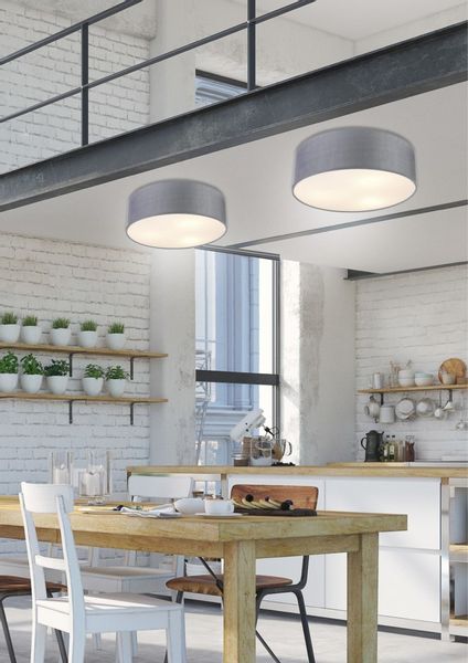 Kioto ampla 40 3x40W E27 jasno szary zdjęcie 2