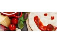 90X30CM PIZZA DOMOWA TRÓJ OBRAZ