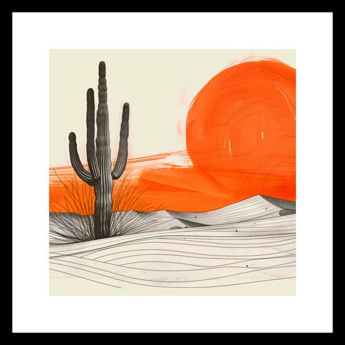 Plakat 30x30cm Kaktus Saguaro na Arena.pl