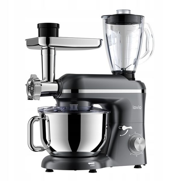 Robot kuchenny mikser planetarny blender kielichowy maszynka do mięsa LOVIO zdjęcie 9