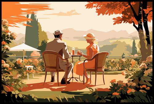 Plakat 91,5x61cm Retro Randka na Arena.pl