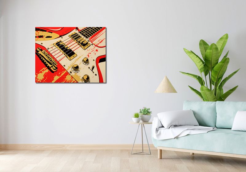 Obraz 90x70cm Przed Graniem zdjęcie 2