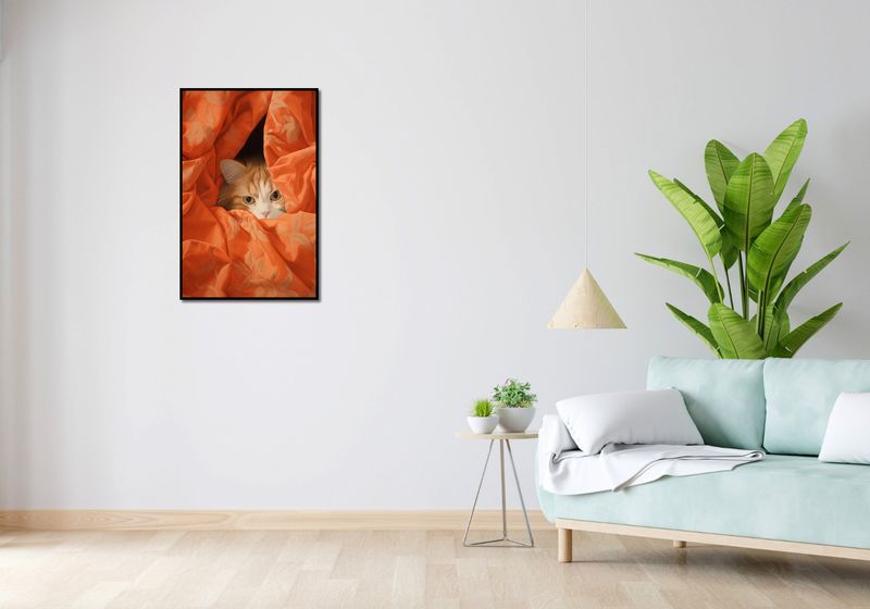 Plakat 53x81cm Ukryty Kot zdjęcie 4
