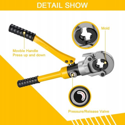 PRASKA ZACISKARKA DO RUR PEX HYDRAULICZNA 16-32mm PRASA SZCZYPCE na Arena.pl