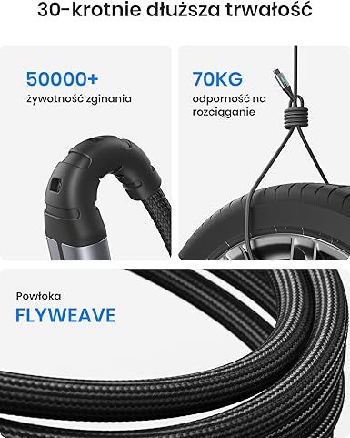 Kabel INIU USB typ C - USB typ C 2 m srebrny na Arena.pl