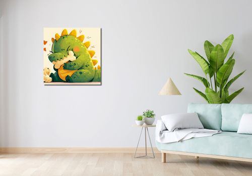 Obraz 70x70cm Uroczy Dinozaur na Arena.pl