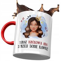 Kubek Czerwony Dla Ady Żony Koleżanki Na Prezent Z Nadrukiem Ze Zdjęciem