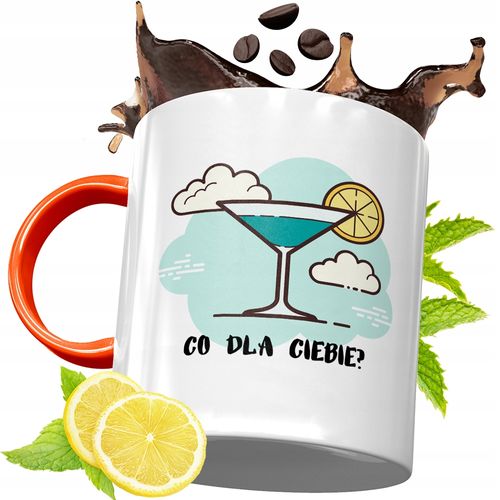 Kubek Pomarańczowy Dla Barmana Prezent Z Nadrukiem Ze Zdjęciem na Arena.pl