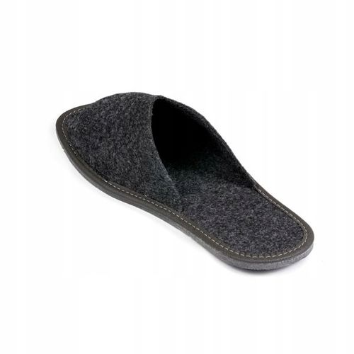 FILCOWE KAPCIE MĘSKIE GRAFIT PEŁNE KLAPKI DOMOWE na Arena.pl