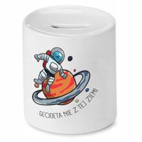 Skarbonka Dla Geodety Nie Z Tej Ziemi Prezent Z Nadrukiem Ze Zdjęciem