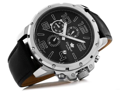 Zegarek Męski Gino Rossi ZORTAR EXCLUSIVE CHRONOGRAF E11276A-1A1 12943 na Arena.pl