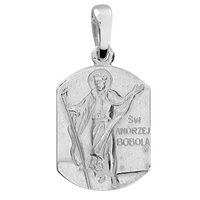 SREBRNY MEDALIK ŚWIĘTY ANDRZEJ BOBOLA SREBRO PRÓBY 925
