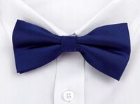 Vernon Elegancka Klasyczna granatowa mucha męska Muszka