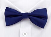 Vernon Elegancka Klasyczna granatowa mucha męska Muszka