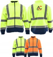 Kurtka długa ocieplana odblask Z TWOIM HAFTEM LOGO odzież robocza firmowa