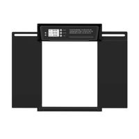 DRZWI DO KURNIKA ALUMINIOWE Z PANELEM SOLARNYM SŁONECZNYM AUTOMATYCZNE XXXL