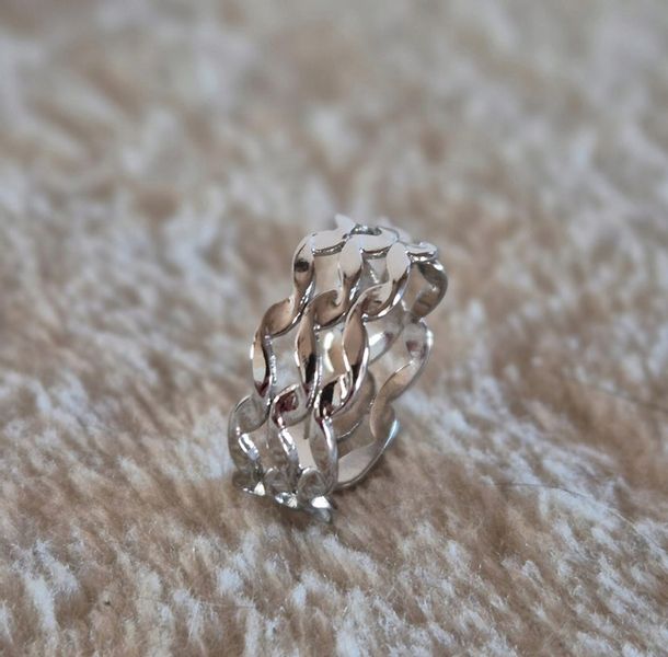 Pierścionek regulowany srebrny zdjęcie 2