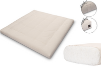 Materac 200x200 Bawełniany - Pascall Futon Medium Natural - Ecru