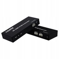 Przedłużacz HDMI KVM USB 1080p EDID po skrętce 60 m 4K@30 Hz Spacetronik