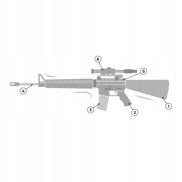 KARABIN PISTOLET NA KULKI STRZELBA ASG REPLIKA zdjęcie 8