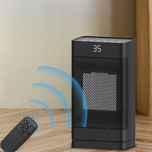 TERMOWENTYLATOR PRZENOŚNY GRZEJNIK FARELKA DO POKOJU Z PILOTEM 1500 W na Arena.pl