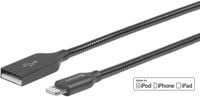 eSTUFF Lightning Cable MFI 1,5m Steel