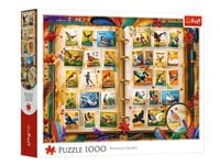 puzzle 1000 kolekcja znaczków-atlas ptaków 10979