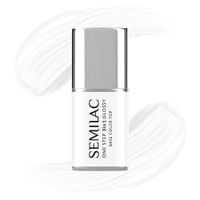 SEMILAC LAKIER HYBRYDOWY 3w1 ONE STEP GLOSSY S110 THE WHITE 7ml