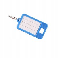 Brelok ID plakietka do kluczy opis 2 szt oznaczenie Identyfikator niebieski