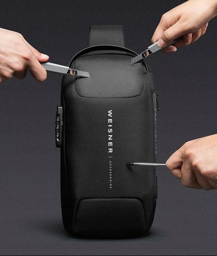 TORBA SASZETKA MĘSKA NERKA PLECAK ANTYKRADZIEŻ USB na Arena.pl