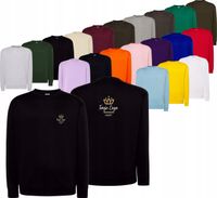 BLUZA męska z okrągłym dekoltem TWÓJ HAFT LOGO GRAFIKA reklamowa 20 sztuk