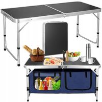 Stolik Składany turystyczny kempingowy ogrodowy BIWAKOWY ALUMINIOWY Lekki