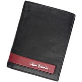 Portfel męski skórzany PIERRE CARDIN CB TILAK26 326 RFID Czarno czerwony