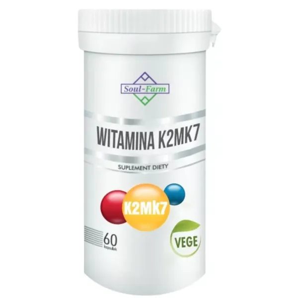 Witamina K2 MK7 (100 µg) 60 KapsuŁek - Soul Farm zdjęcie 1