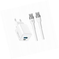 Szybka ładowarka GaN 30W 2 wejścia długim z kablem 2m do Oppo A54s