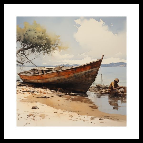 Plakat 40x40cm Spokój Przybrzeża zdjęcie 3