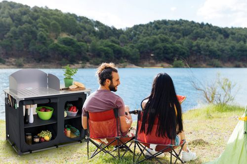 kuchnia turystyczna szafka stół składany ogrodowy torba kempingowy stolik na Arena.pl